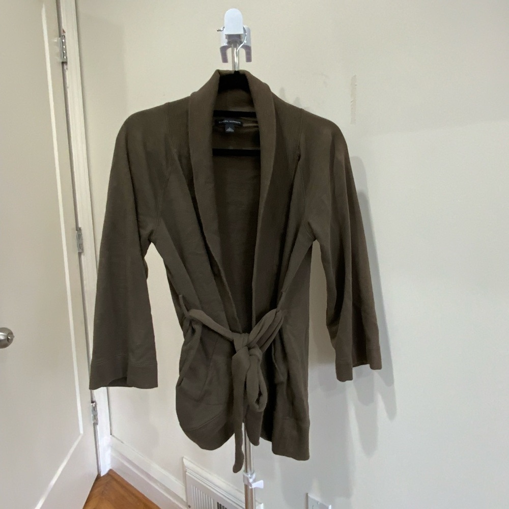 Banana Republic Khaki Belted Trench Coat